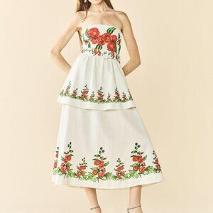 Daisy Dress x Larsen McDowell - White Larsen Watercolor